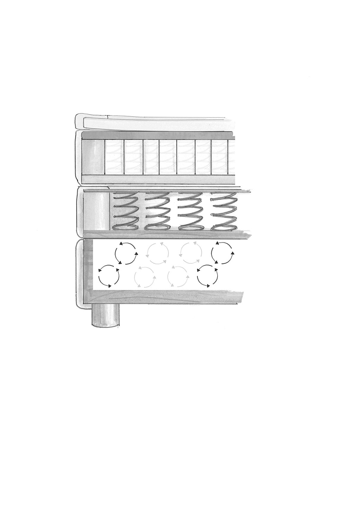Boxspring with storage Galaxy Black
