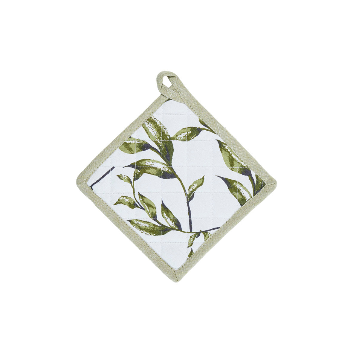 Set of apron, oven mitt and potholder Natur'elle White - 60 x 90 cm + 17 x 32 cm + 20 x 20 cm