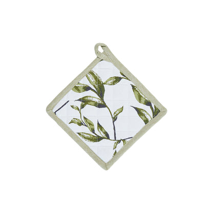 Set of apron, oven mitt and potholder Natur'elle White - 60 x 90 cm + 17 x 32 cm + 20 x 20 cm