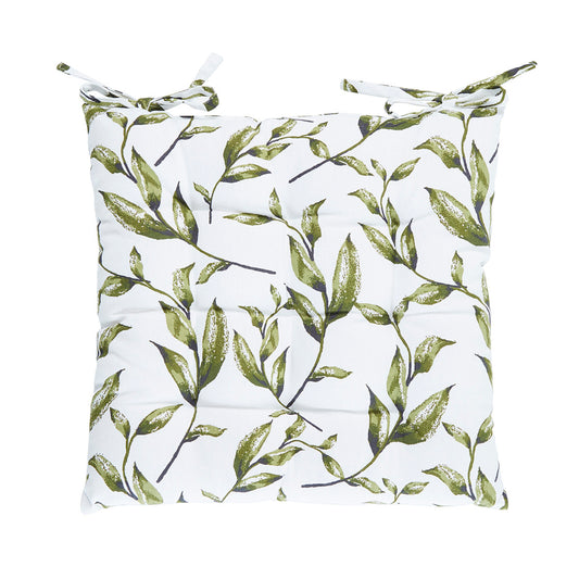 Chair cushion Natur'elle White - 40 x 40 x 3 cm
