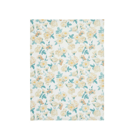 Set of 3 kitchen towels Calme floral White - 50 x 70 cm