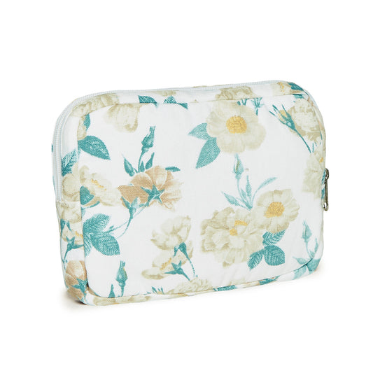 Pouch Calme floral White - 14 x 20 cm