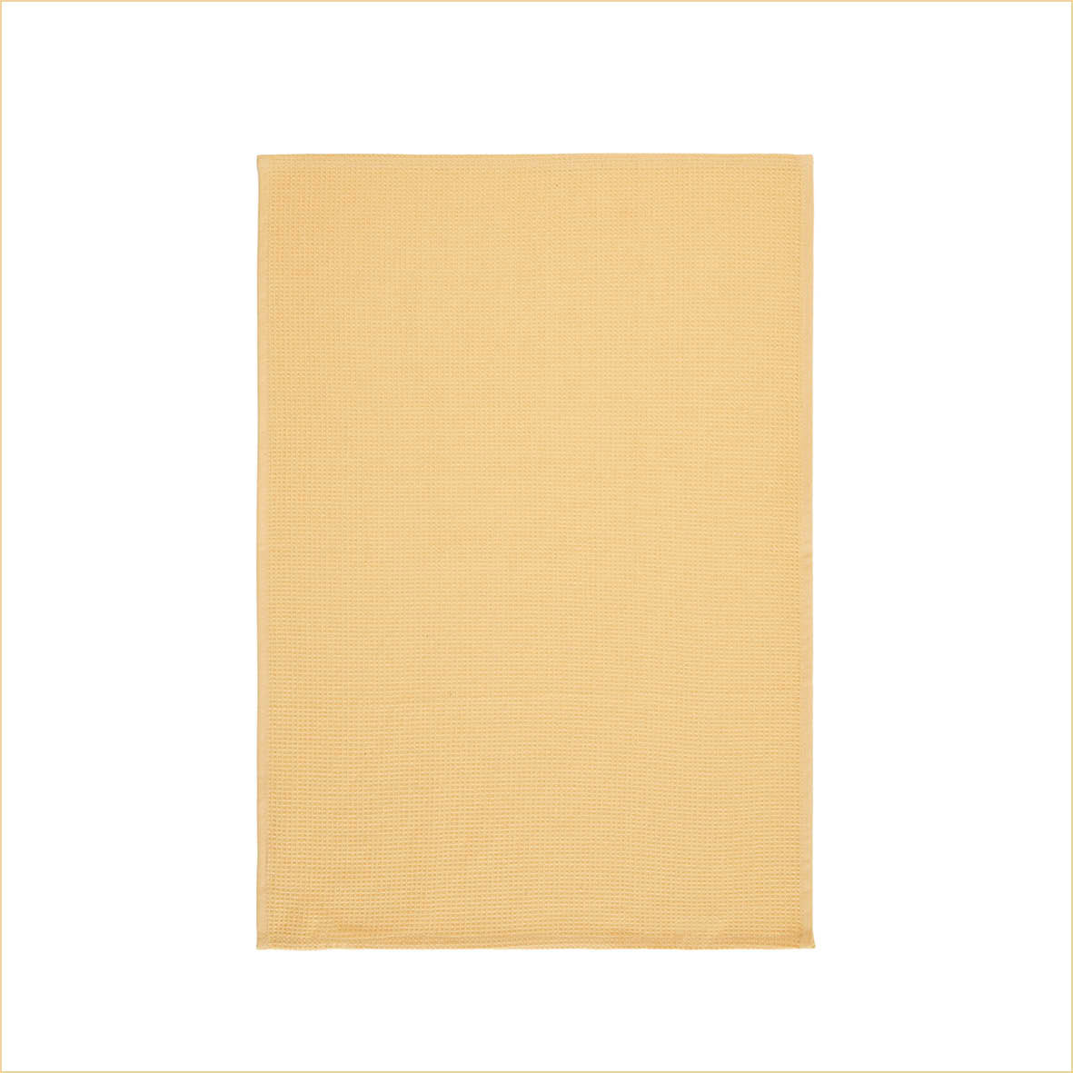 Set of 3 kitchen towels Uni Yellow - 50 x 70 cm