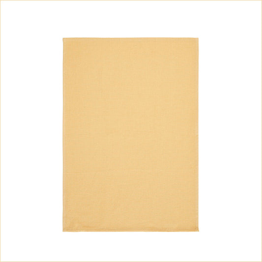 Set of 3 kitchen towels Uni Yellow  - 50 x 70 cm
