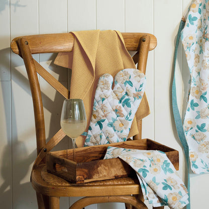 Set of 3 kitchen towels Uni Yellow - 50 x 70 cm