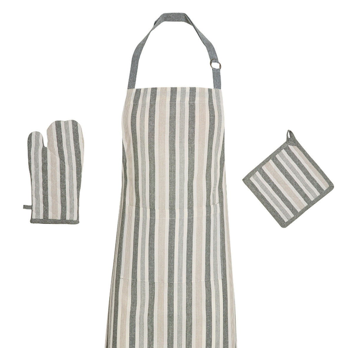 Set of apron, oven mitt and potholder  Arthur Green - 60 x 90 cm + 17 x 32 cm + 20 x 20 cm
