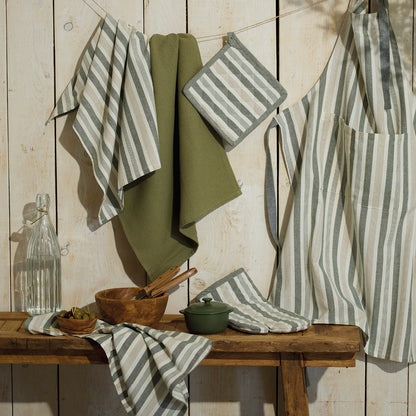 Set of apron, oven mitt and potholder  Arthur Green - 60 x 90 cm + 17 x 32 cm + 20 x 20 cm