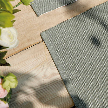 Set of 4 placemats Chambray Dark green - 40 x 35 cm