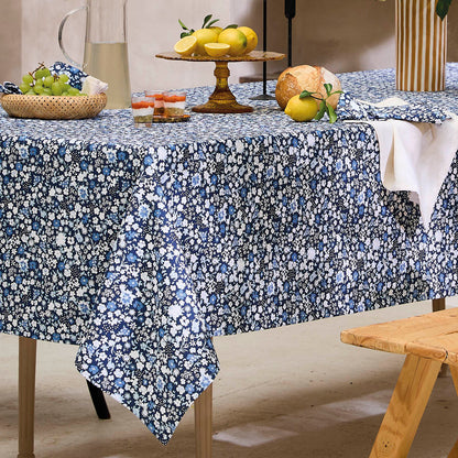 Tablecloth - Fleurs de nuit Dark blue