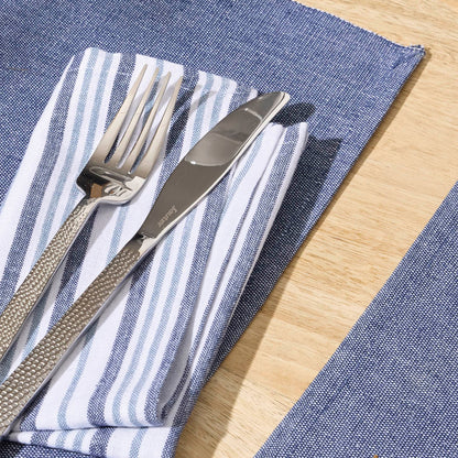 Set of 6 napkins Nina Blue - 40 x 40 cm