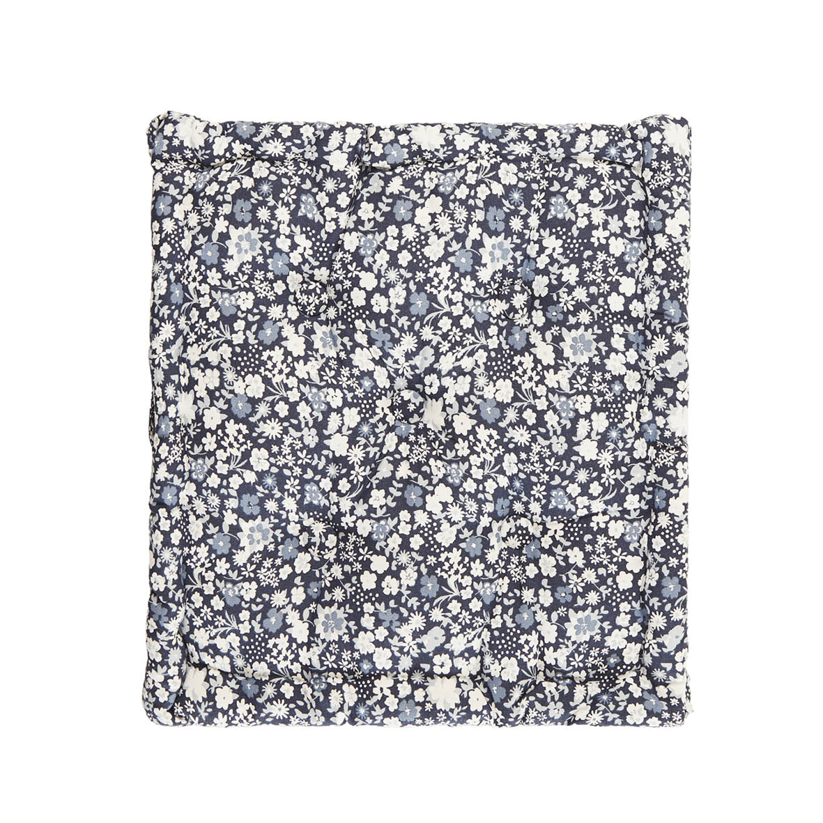 Floor cushion Fleurs de nuit Dark blue - 45 x 45 x 10 cm