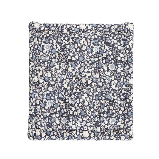 Floor cushion Fleurs de nuit Dark blue - 45 x 45 x 10 cm