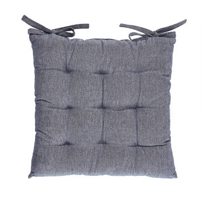 Chair cushion Chambray Dark blue - 40 x 40 x 3 cm
