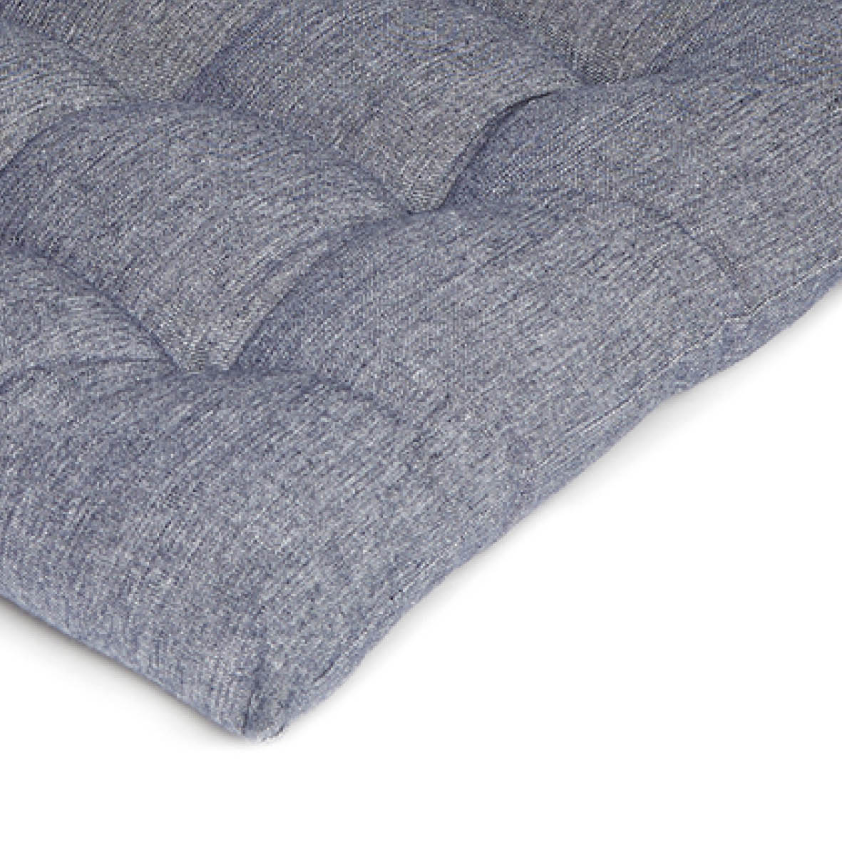 Chair cushion Chambray Dark blue - 40 x 40 x 3 cm