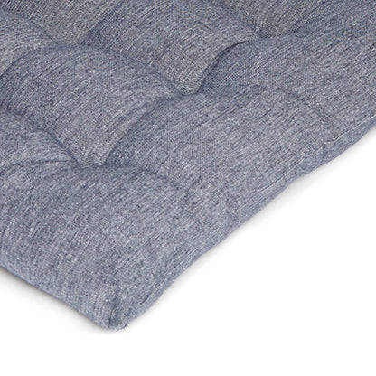 Chair cushion Chambray Dark blue - 40 x 40 x 3 cm