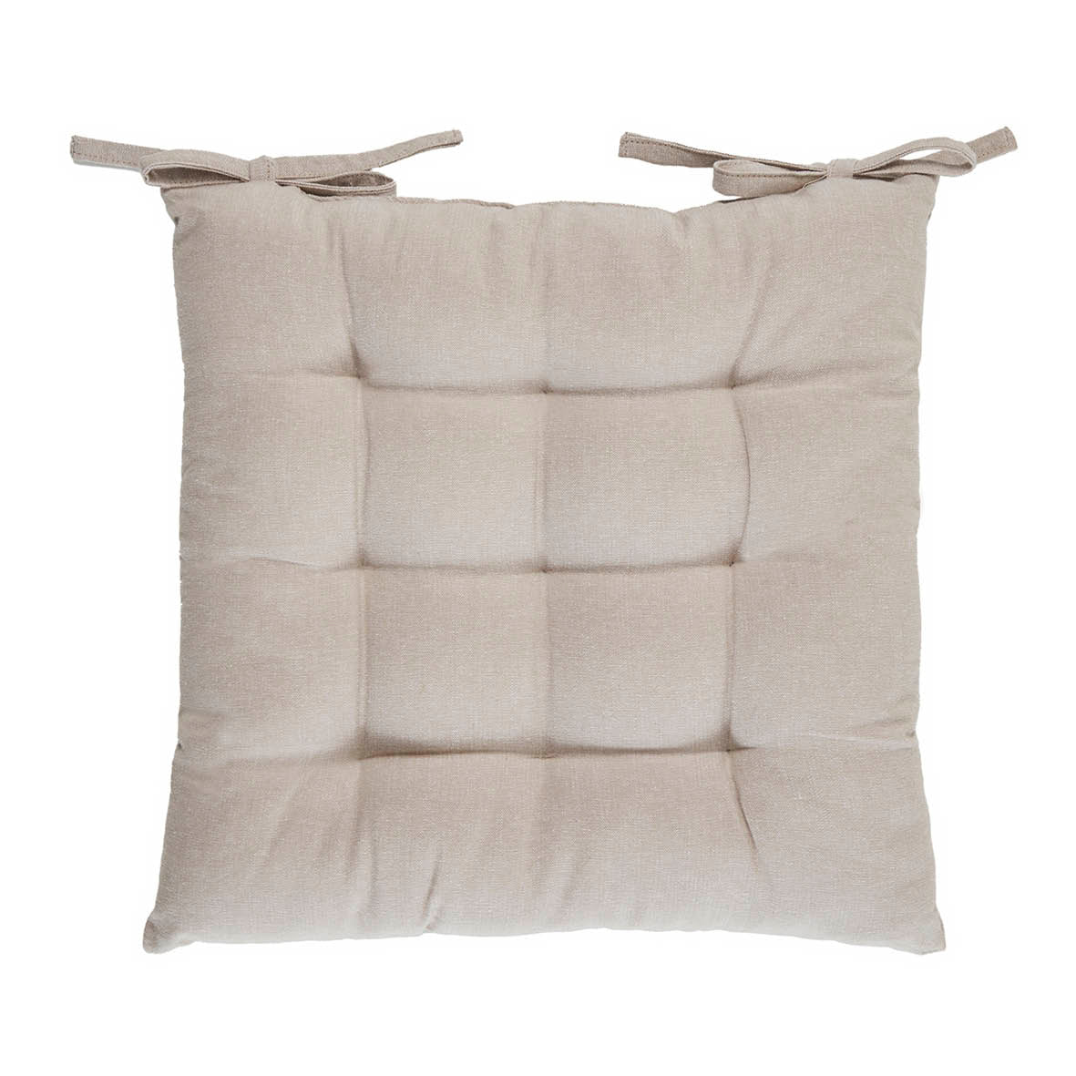 Chair cushion Chambray Taupe - 40 x 40 x 3 cm