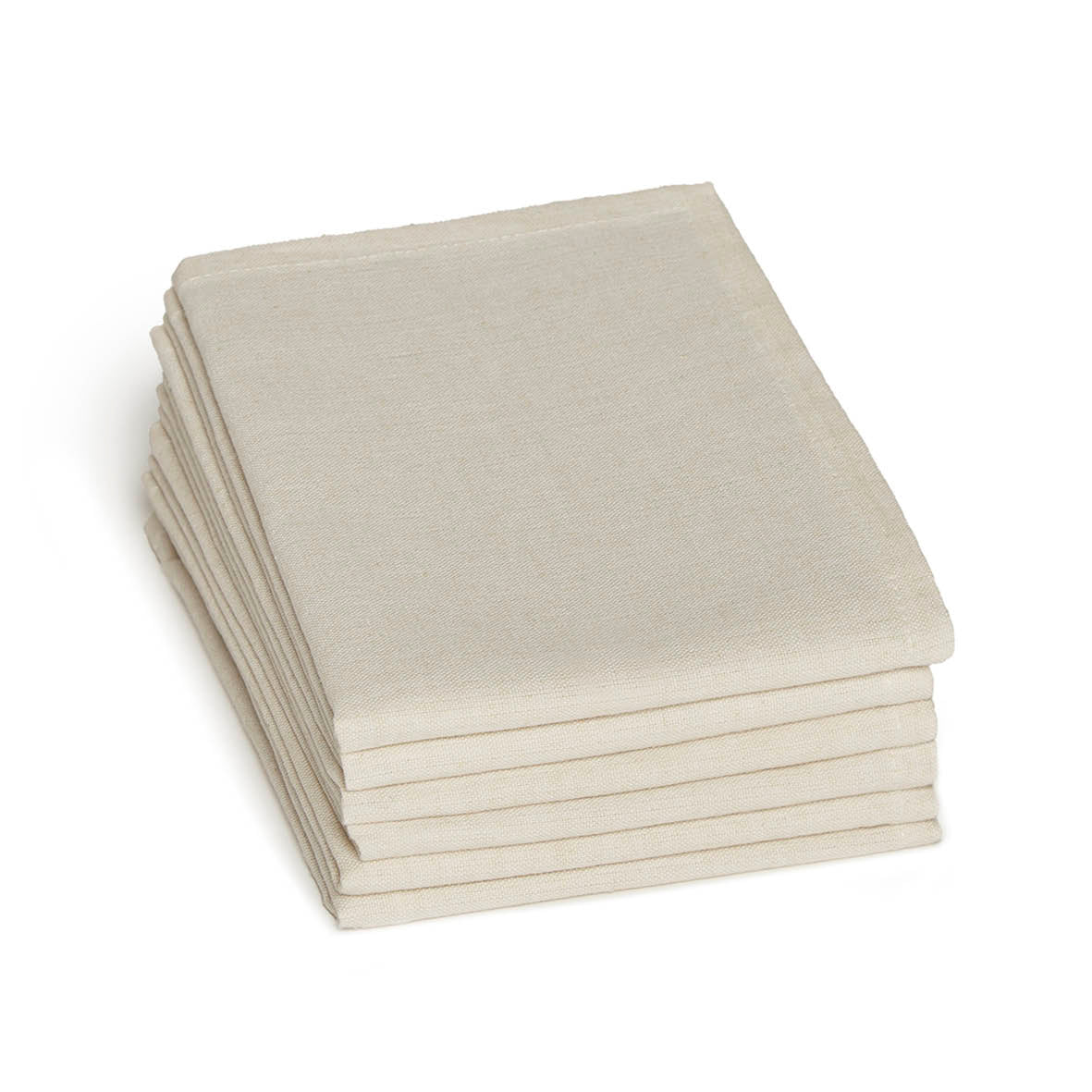 Set of 6 napkins Chambray Off-White - 40 x 40 cm
