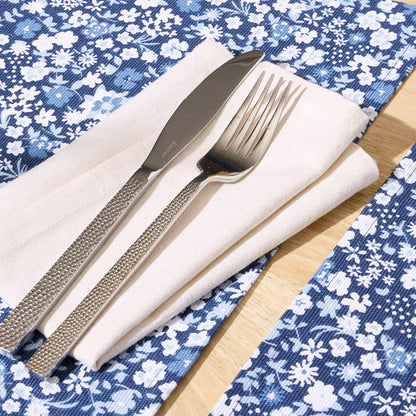 Set of 6 napkins Chambray Off-White - 40 x 40 cm
