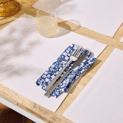 Set of 4 placemats Chambray Off-White - 40 x 35 cm