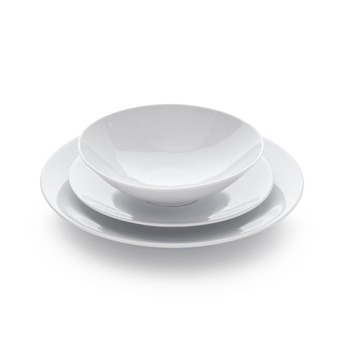 Service de table 18 pièces - Monalisa Blanc