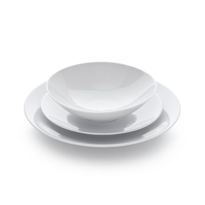 Service de table 18 pièces - Monalisa Blanc