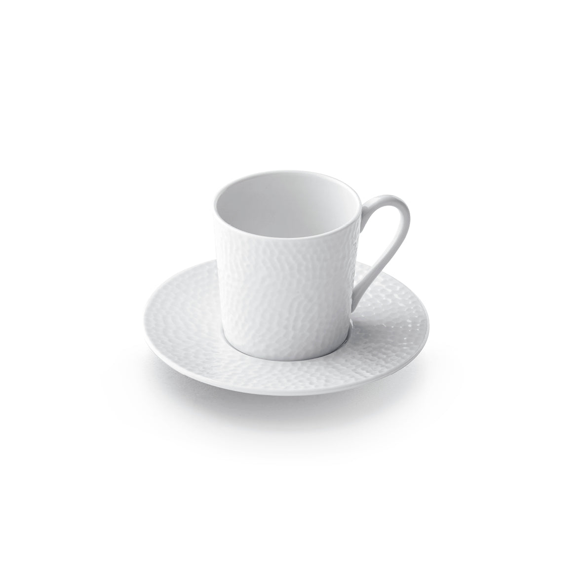 Set de 6 tasses à café avec soucoupe - Martello Blanc