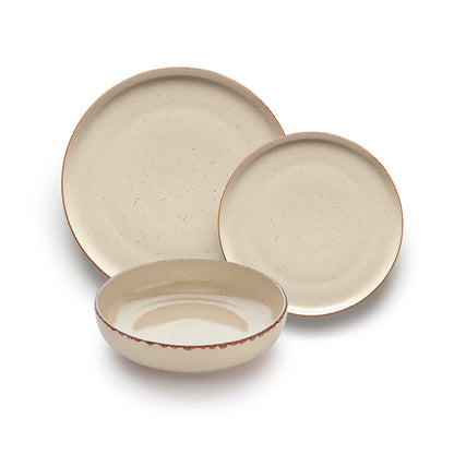 Service de table 18 pièces - Terre de gaia Beige