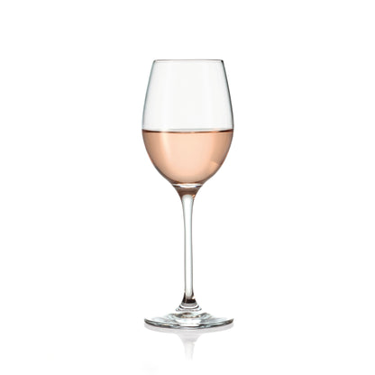 Set of 6 white wine glasses in glass - Prestige - Transparent