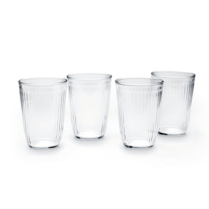 Set of 4 high tumblers in glass - Rayon - Transparent