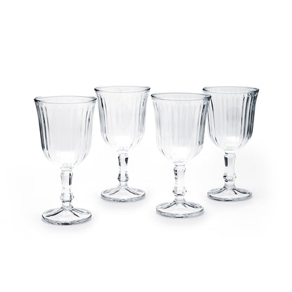 Set of 4 wineglasses in glass - Rayon - Transparent