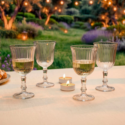Set of 4 wineglasses in glass - Rayon - Transparent