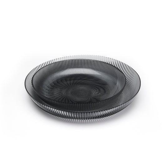 Set of 2 salad bowls in glass - Rayon - Dark grey