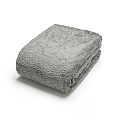 Fleece plaid - Benoît Grey - 130 x 180 cm