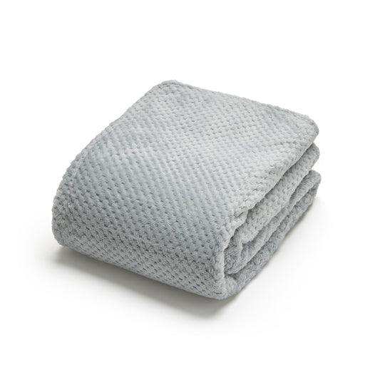 Fleece plaid - Ruben Grey - 130 x 160 cm