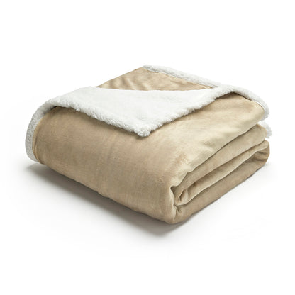 Fleece plaid - Lucien Beige - 150 x 200 cm