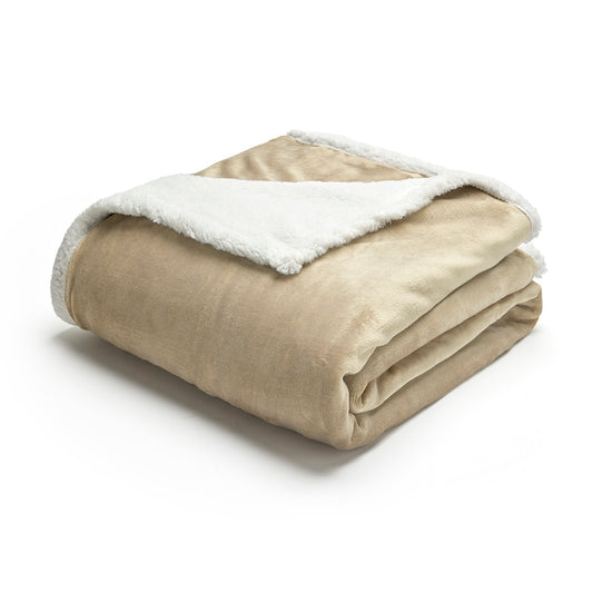 Fleece plaid - Lucien Beige - 150 x 200 cm