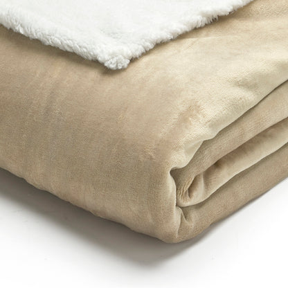 Fleece plaid - Lucien Beige - 150 x 200 cm