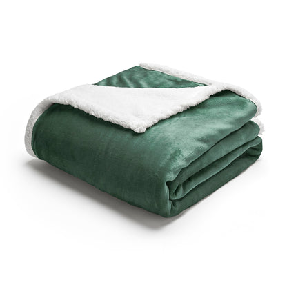 Plaid en polaire - Lucien Vert - 150 x 200 cm