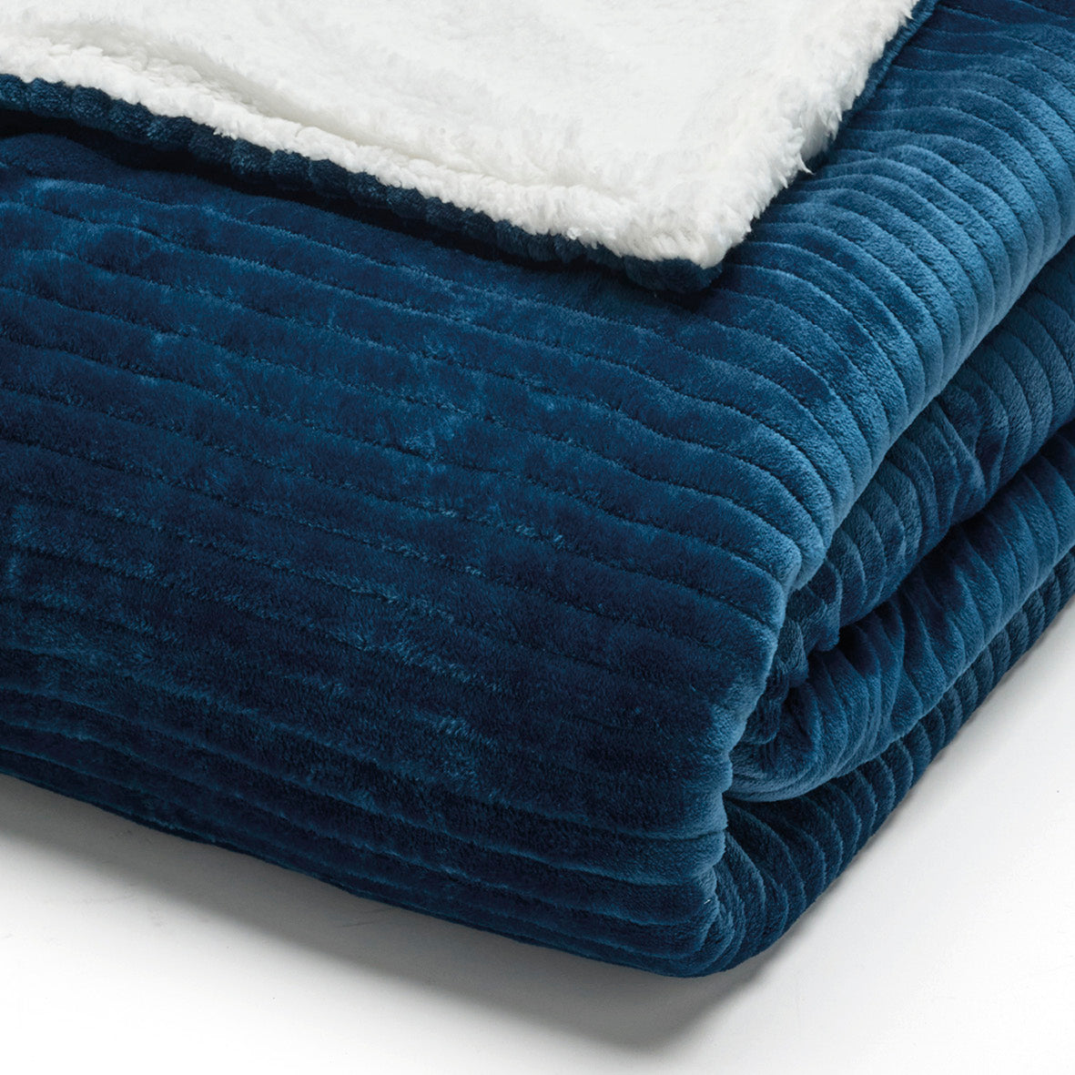 Fleece plaid - Gilles Blue - 180 x 220 cm