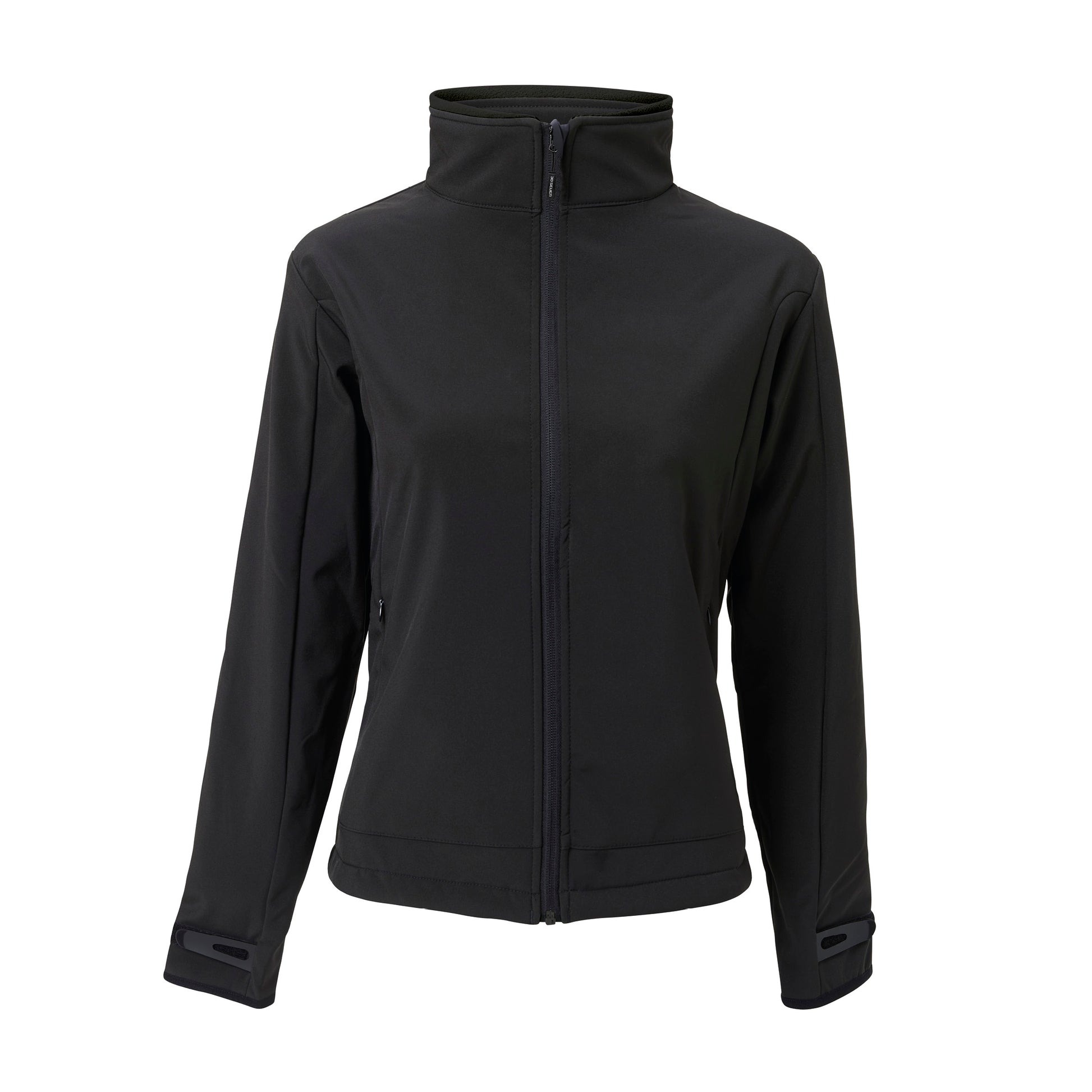 Heated softshell jacket - Slim fit for Women - With extra warm fleece lining - Super power - Black