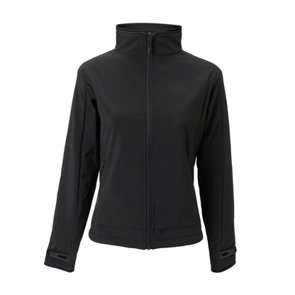 Heated softshell jacket - Slim fit for Women - With extra warm fleece lining - Super power - Black