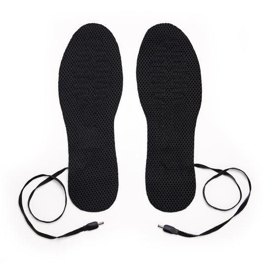 Heated ajustable textile insoles - Black