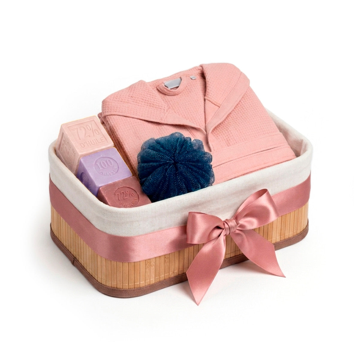 Giftset Soft Cocoon Floral - Pink - S/M + 3 x 100 gr
