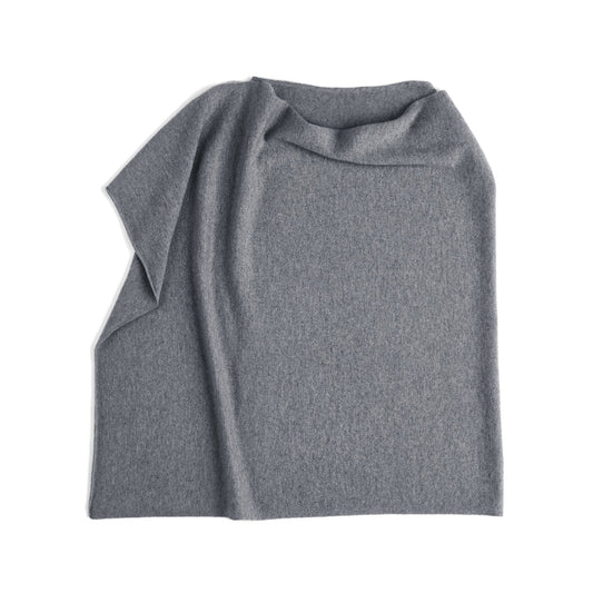 Cashmere poncho - Grey