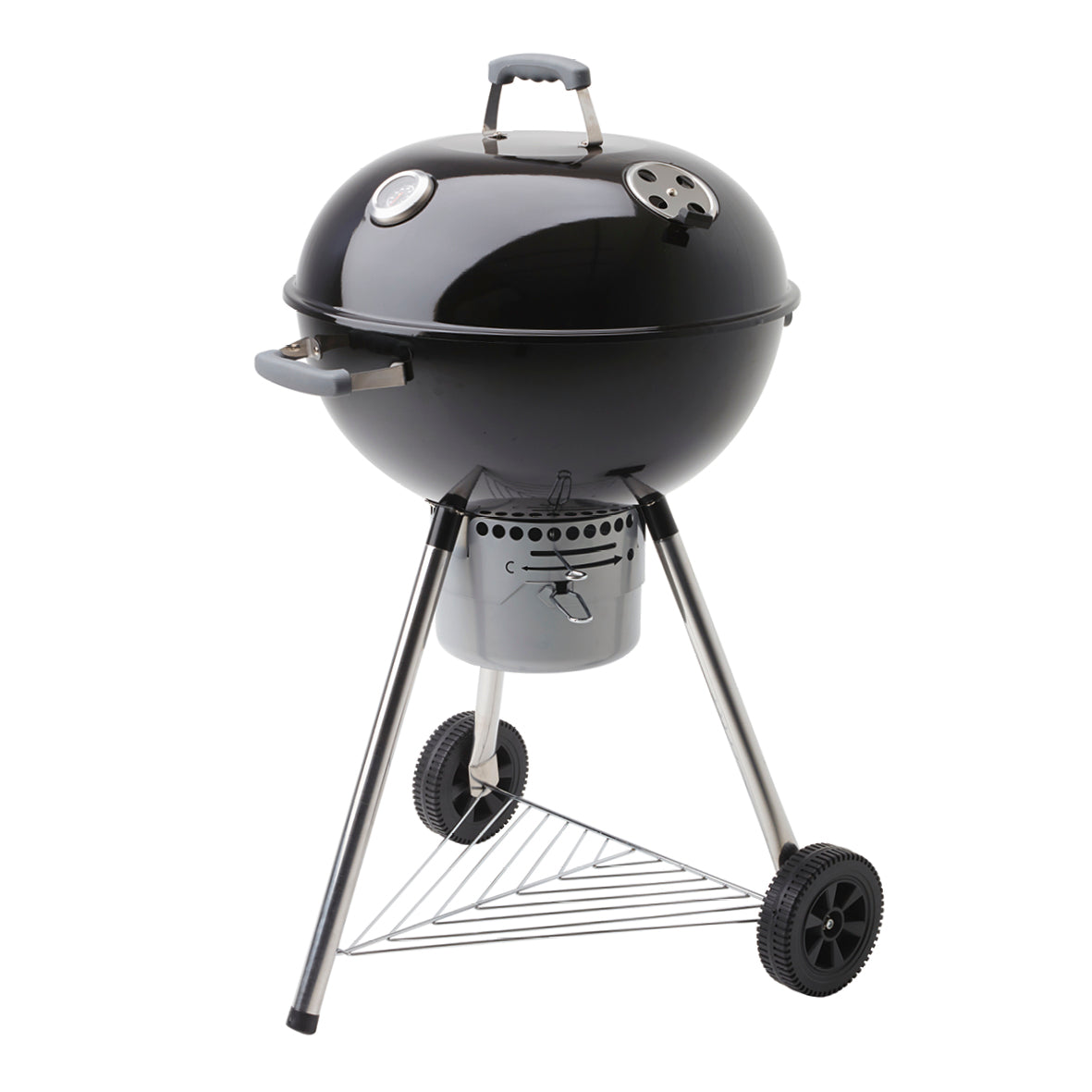 Barbecue au charbon de bois avec 1 accessoire gratuit - Noir