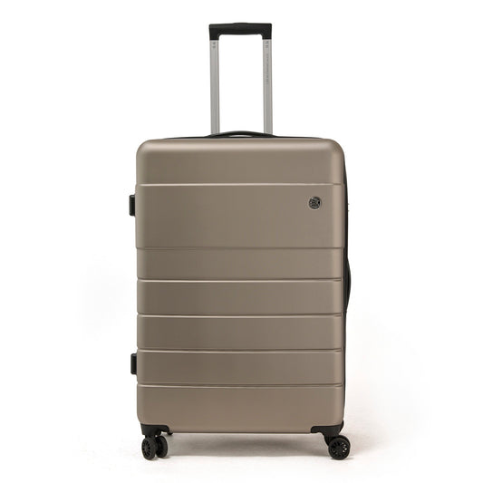 Valise rigide avec 4 roulettes - 94L - 52 x 77 x 29 cm - Toulouse Gris doux