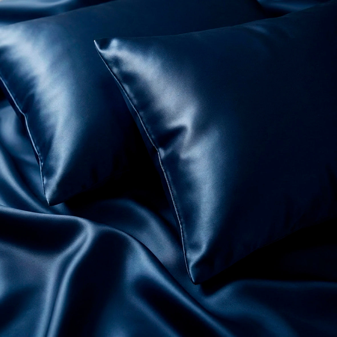 Pillowcase silk - Brume de soie Navy blue
