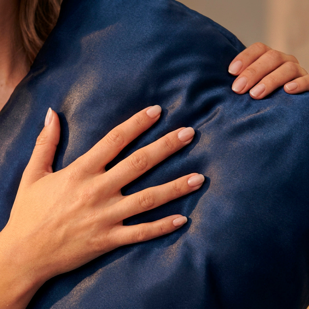 Pillowcase silk - Brume de soie Navy blue
