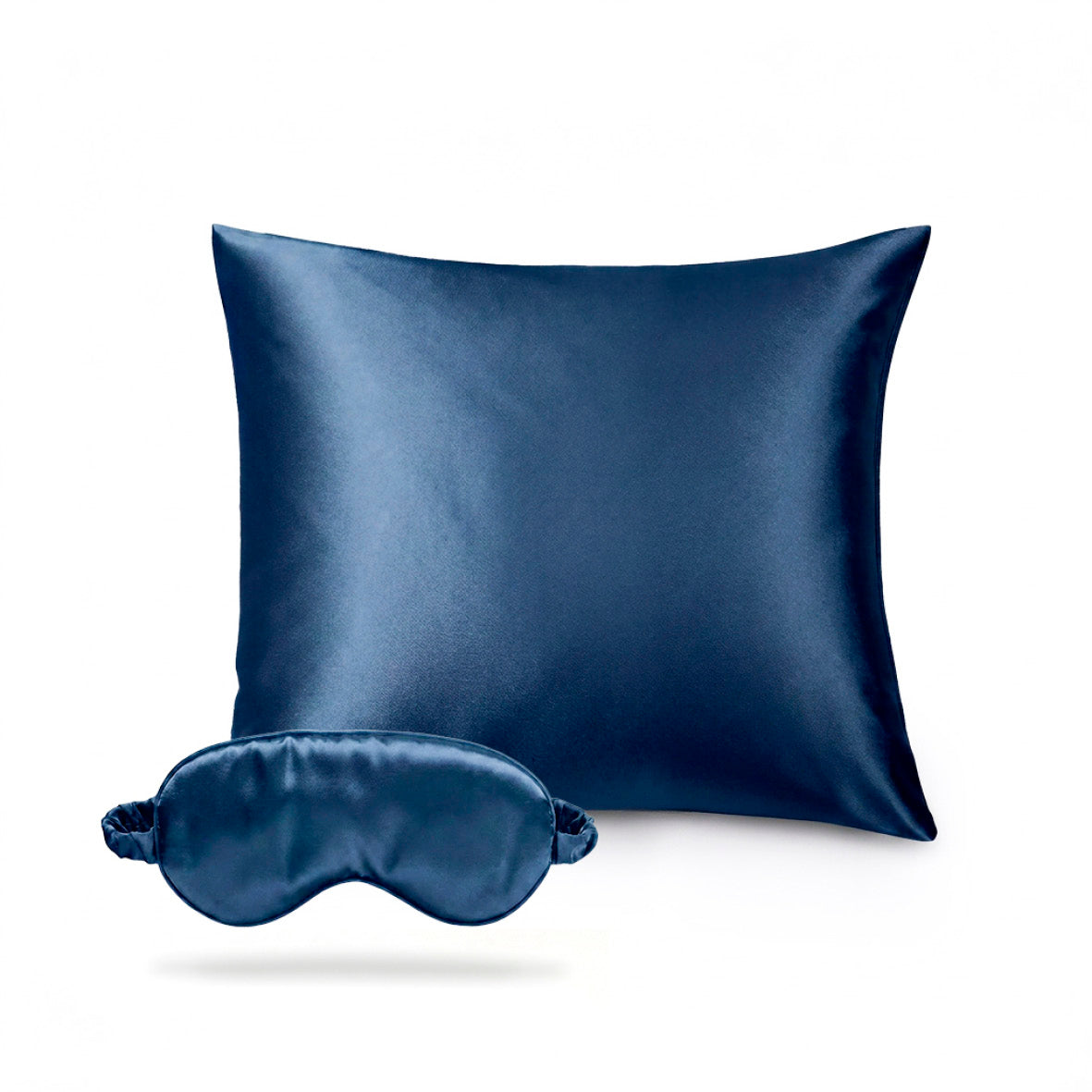 Pillowcase + eyemask silk - Brume de soie Navy blue