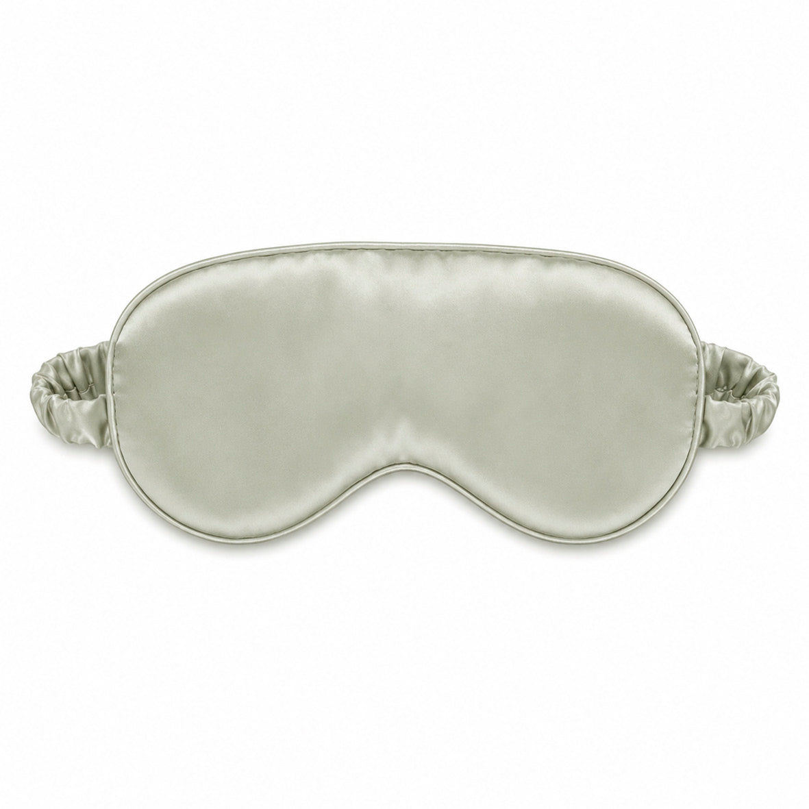 Eyemask - 100% mulberry silk 19 momme - Sirena - sage green 8.5 x 20.5 cm